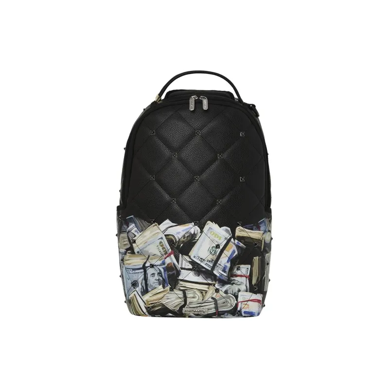 SPRAYGROUND Artificial Leather Backpack Unisex Black-0