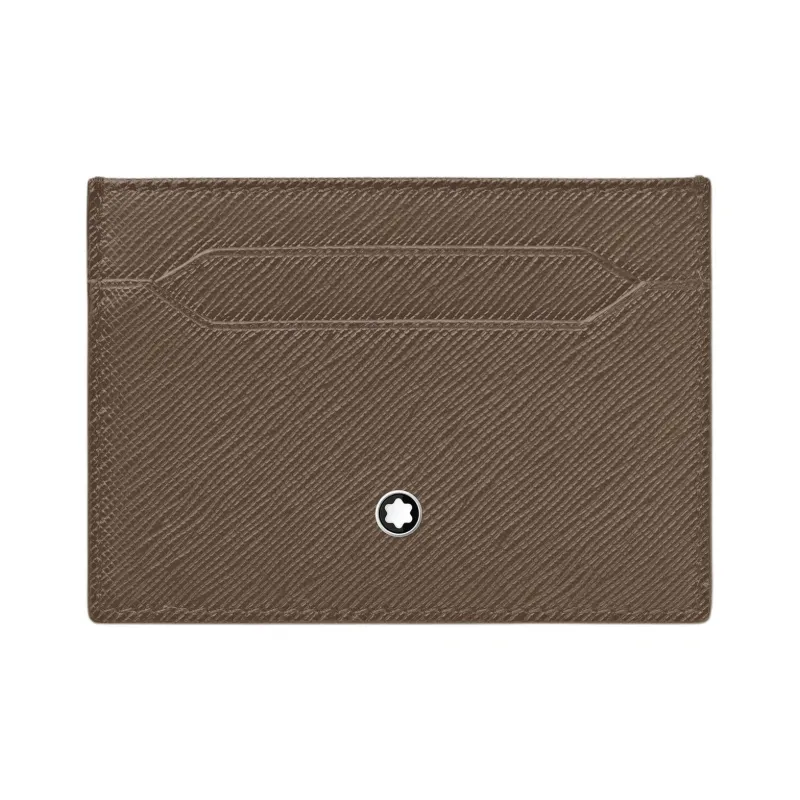 MONTBLANC Printed Leather Card Holder Men's Creamy White-0