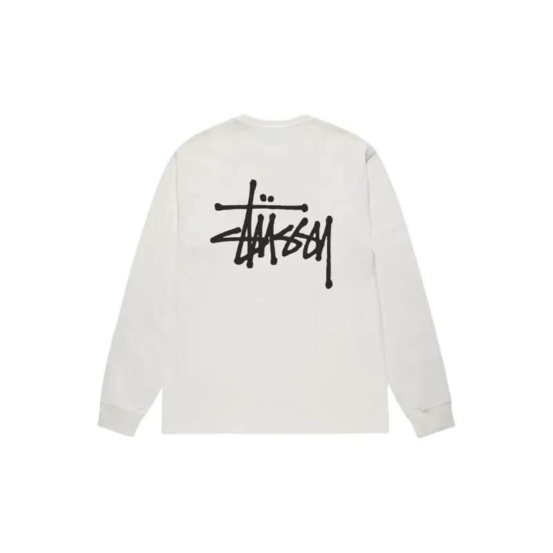Stussy Basic Pigment Dyed Long Sleeve Tee-5