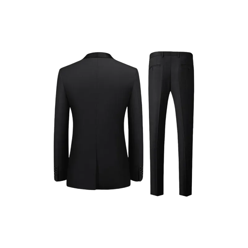 PIERRE CARDIN Business Suits Men's Black-1