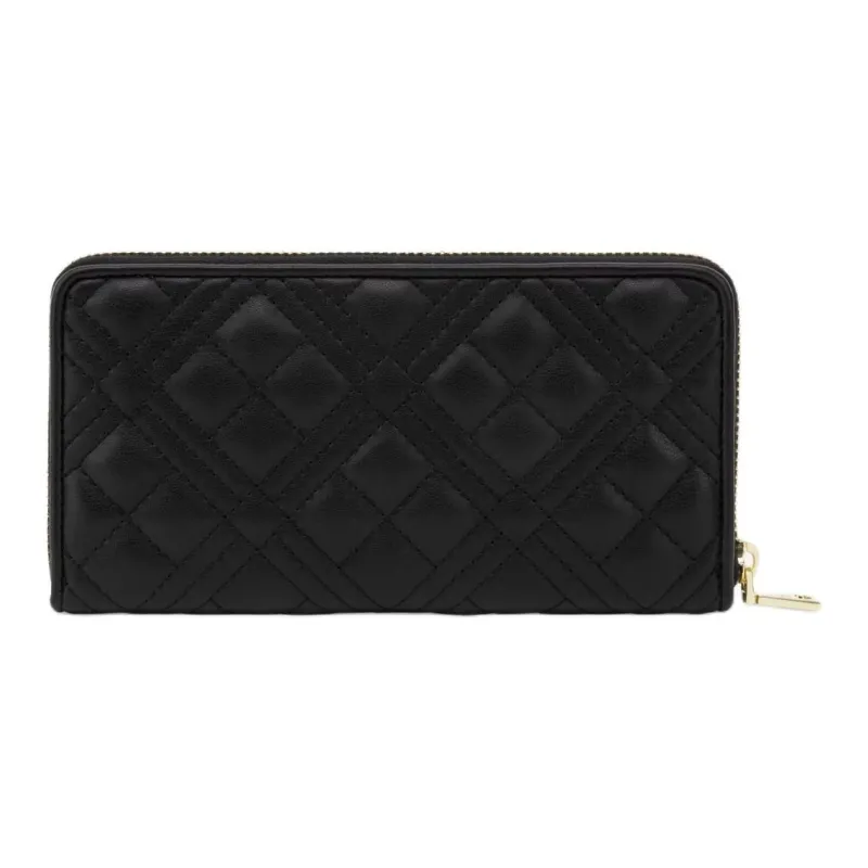 LOVE MOSCHINO Polyurethane Wallet Women's Black-1