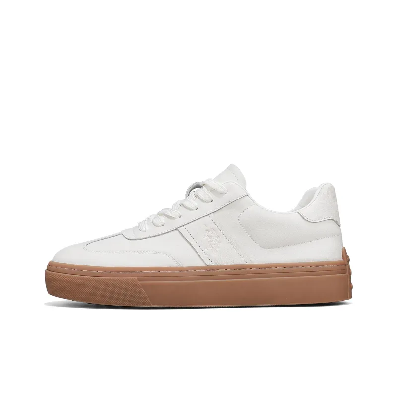 U.S. POLO ASSN. Minimalist Style German Army Trainers Height Increasing Lightweight Low Top Skateboard Shoes Men's-5