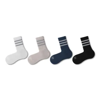 FUGEER Mid-Calf Socks Men's 4 Pack