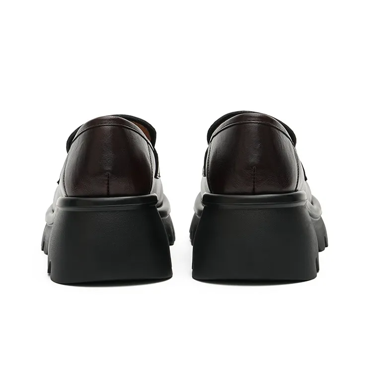 MASOOMAKE Chunky Heel Loafers 6cm Women's-11