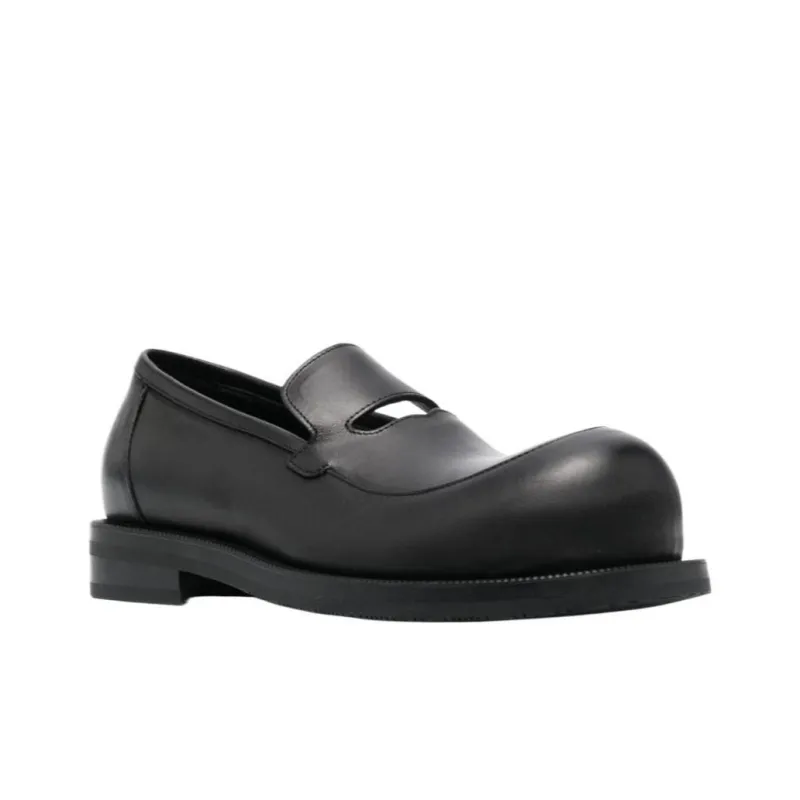 Martine Rose Bulb toe Leather Loafers Women's-2