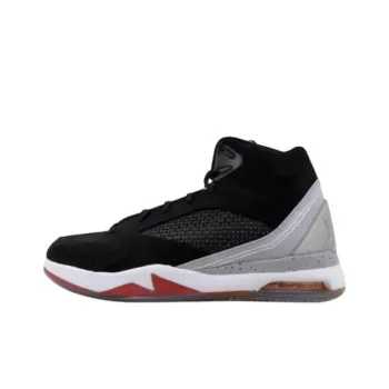 JORDAN Flight Remix Black Electric Orange Wolf Grey Fusion Pink