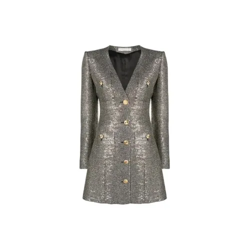 Alessandra Rich Sequinned V-neck Mini Dress