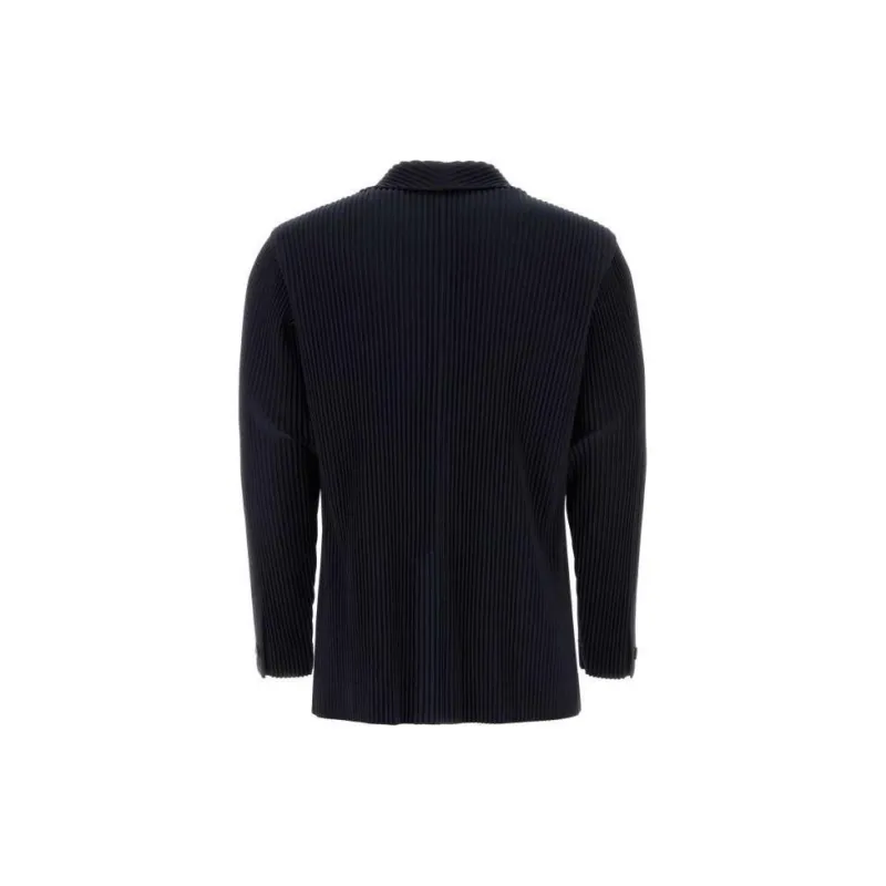 ISSEY MIYAKE Single Breasted Pleated Blazer-1