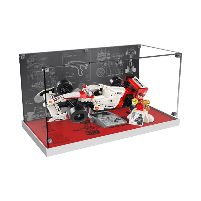 KGBOX ICONS10330 McLaren MP4/4F1 With Ayrton Senna Racing Display Case Model Accessories-4