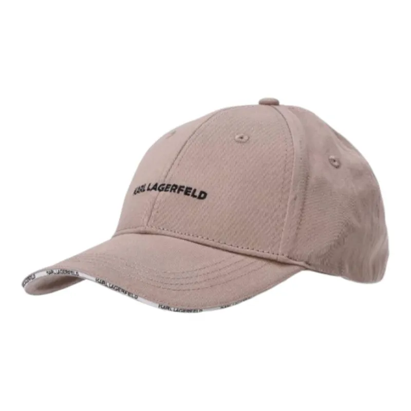 KARL LAGERFELD Recycled Cotton Cotton Baseball Caps Women's Light Brown-0