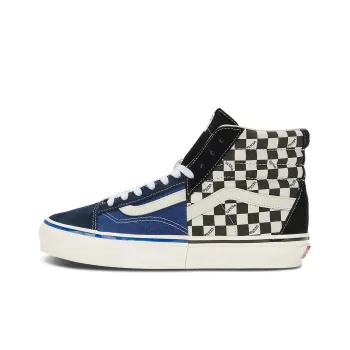 Clash The Wall Premium Vans 'Checkerboard Black Blue'