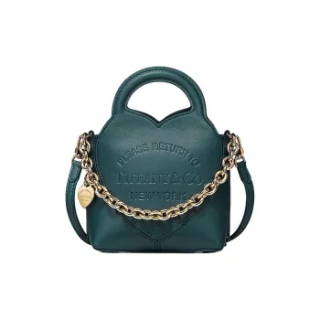 TIFFANY & CO. Return To Tiffany™ Series Calfskin Shoulder Bag Crossbody Bag Handbag Extra Mini Women's Gemstone Blue