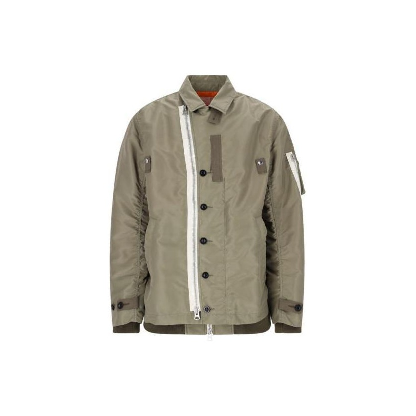 Sacai X Carhartt Wip Canvas MA-1 Michigan Jacket - POIZON