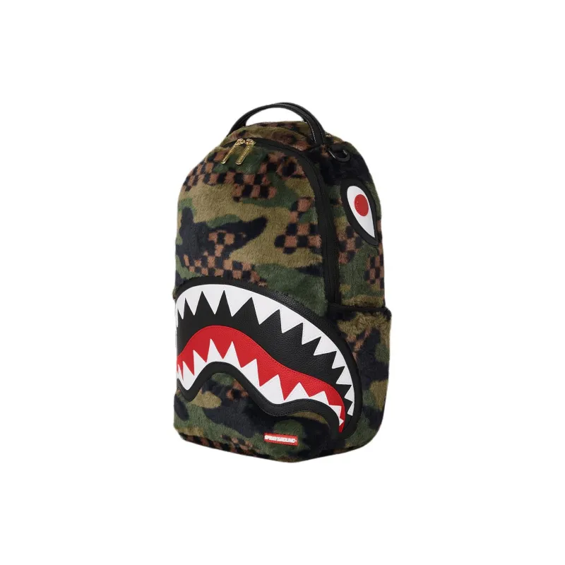SPRAYGROUND Polyester With Faux Fur Backpack Unisex Camouflage-1