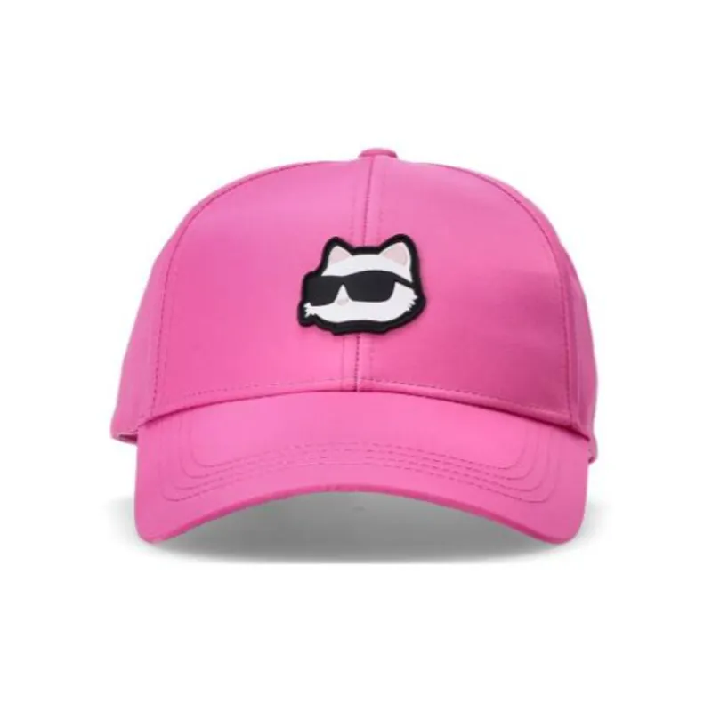 KARL LAGERFELD Cotton Polyester Baseball Caps Women's Pink-1