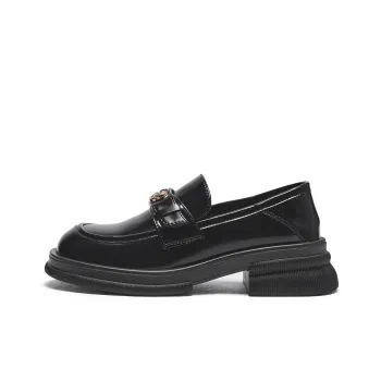 Hotwind Leather Shoes Medium Heel Women's