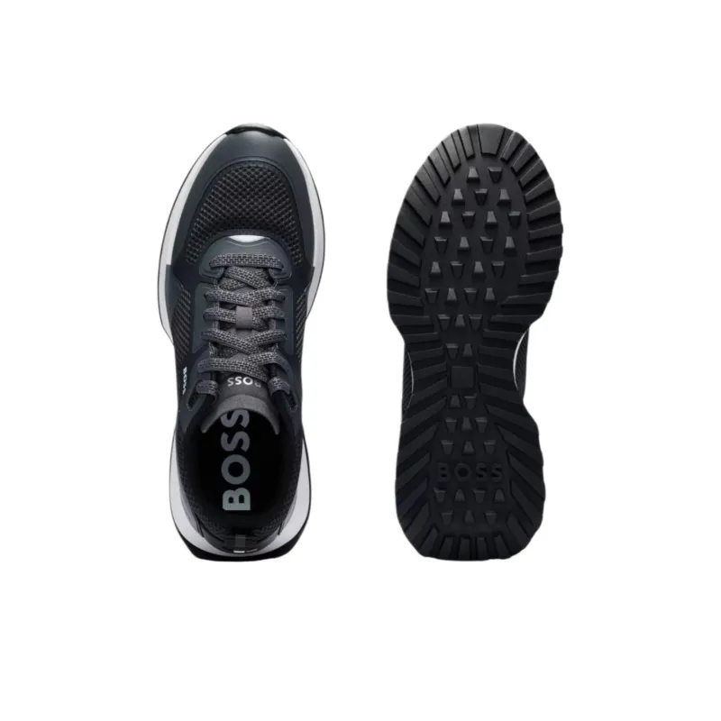 BOSS Panelled Mesh Sneakers-4