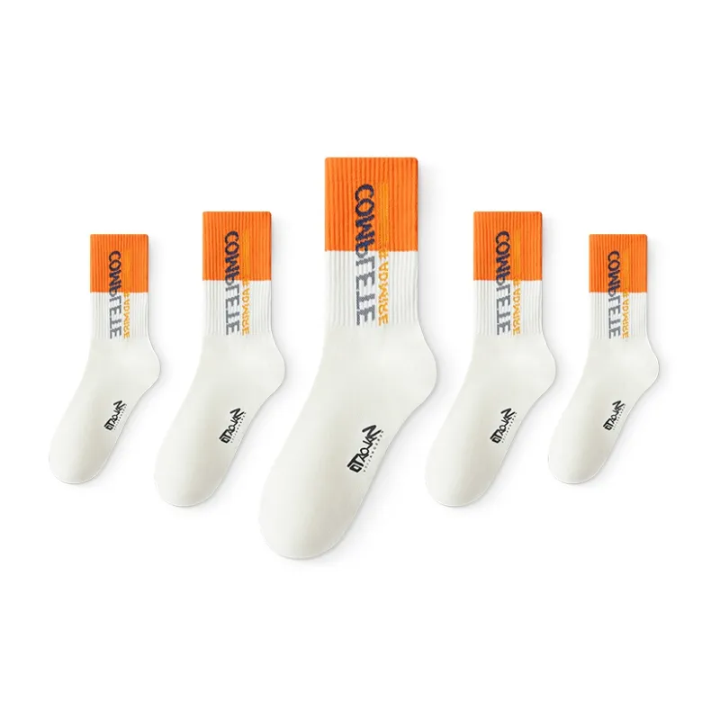 Taste The Color Knee High Socks Unisex 5 Pack-30
