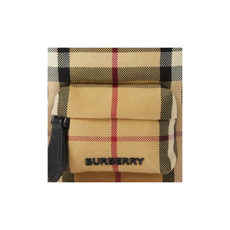 Burberry Vintage Polyamidoamine Key Charm Bag Merchandise Men's Beige-7