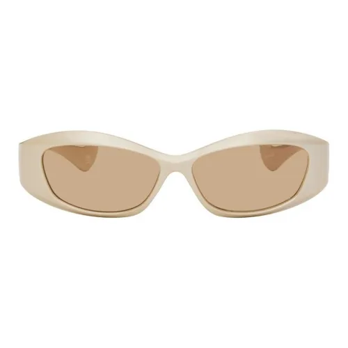 Rectangle Overlay Cut Out Arm Sunglasses