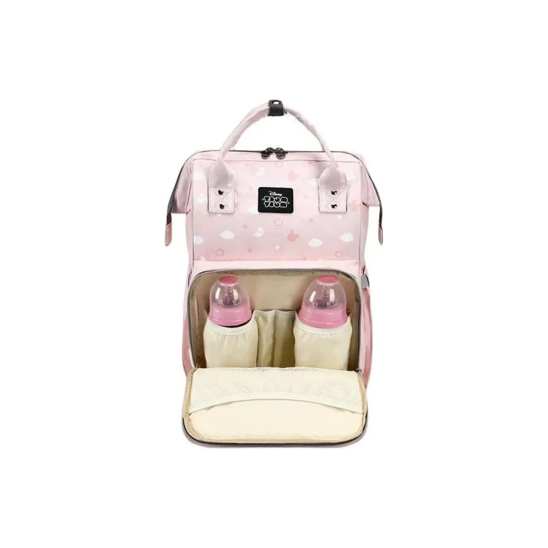 Disney Polyester Backpack Unisex Black/Red Pink Green-2