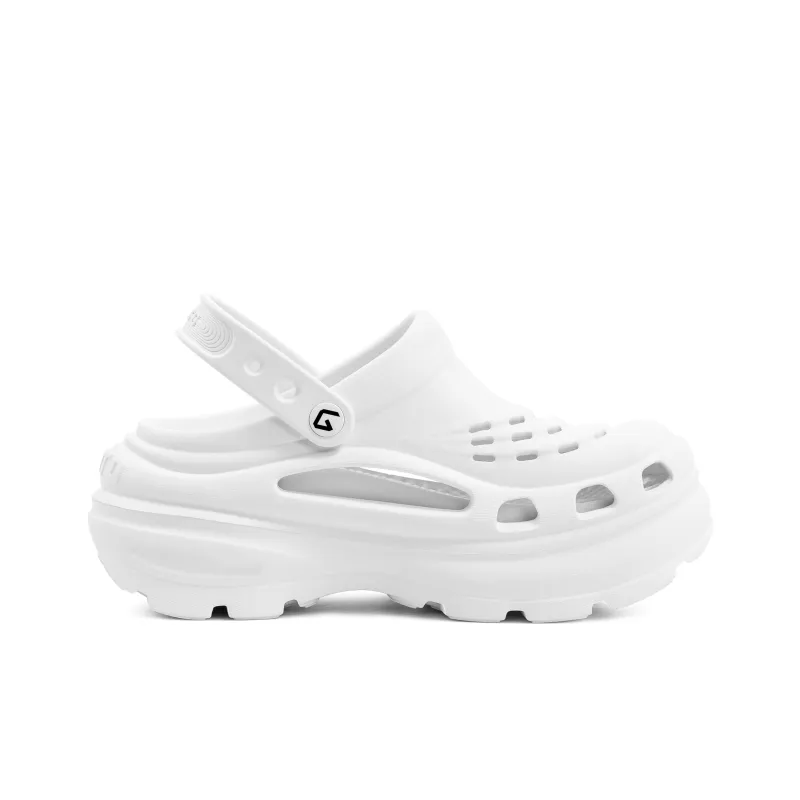 GOTO Bibo Clogs Women's Iridescent White-1
