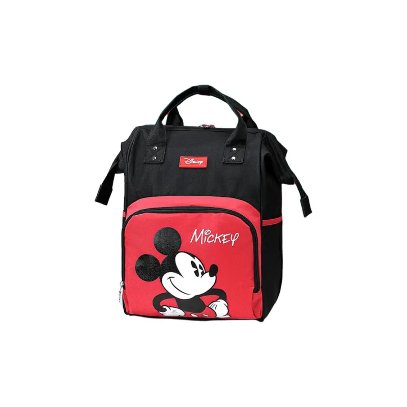 Disney Fabric Mommy Bag Backpack Regular Unisex Black Red-5