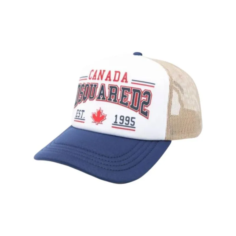 DSQUARED 2 Logo-Printed Mesh Panelled Baseball Cap-0