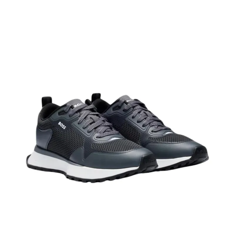 BOSS Panelled Mesh Sneakers-2