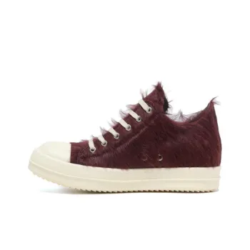 RICK OWENS/RO Low Top Skateboard Shoes Women's Red
