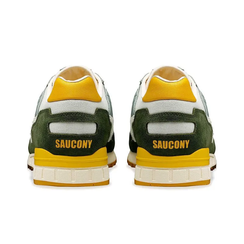 Saucony Shadow 5000 Premium Light Grey Green Yellow-3