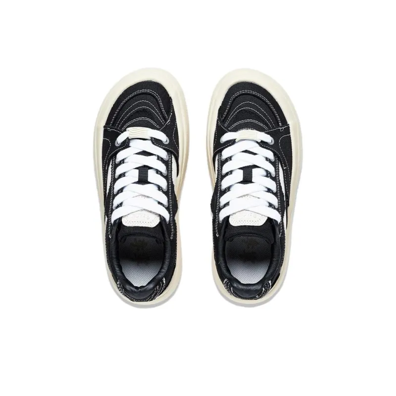 LiNing Low Top Sports Casual Shoes Women's Black White-2