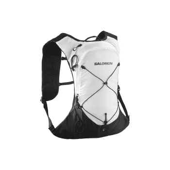 SALOMON Canvas Outdoor Mountaineering Bag Backpack Unisex White & Black