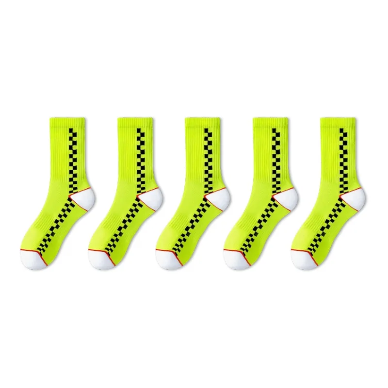 Taste The Color Knee High Socks Unisex 5 Pack-16