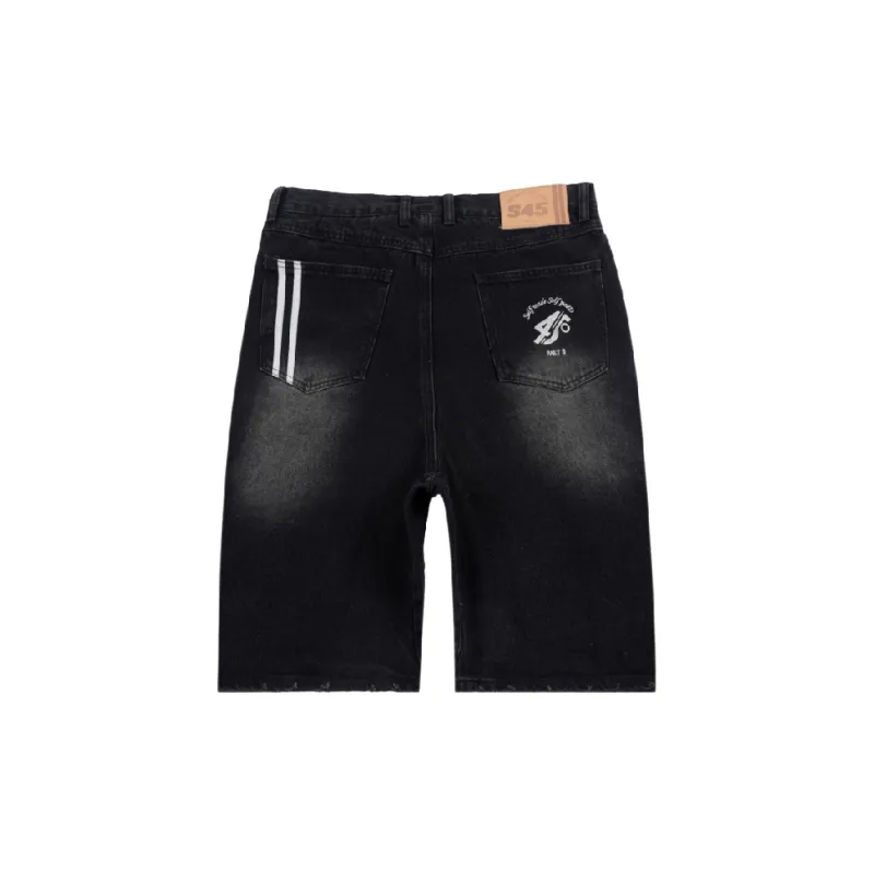 S45 Denim Shorts Men Black-2