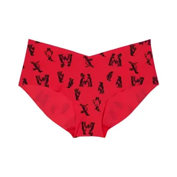 Victoria's Secret Underpants Women's 1 Pack Red Animal Print