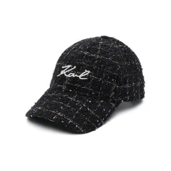 KARL LAGERFELD / Karl Lagerfeld Jeans K/Signature Bouclé Baseball Cap