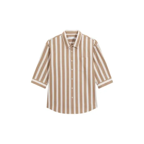 GXG Shirts Men Khaki Stripe