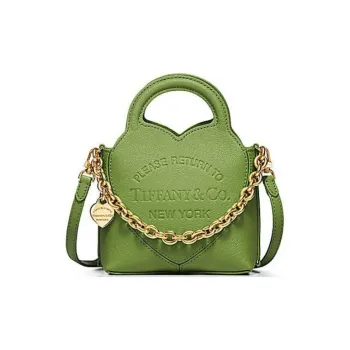 TIFFANY & CO. Return To Tiffany™ Series Goatskin Shoulder Bag Crossbody Bag Handbag Extra Mini Women's Peridot Green