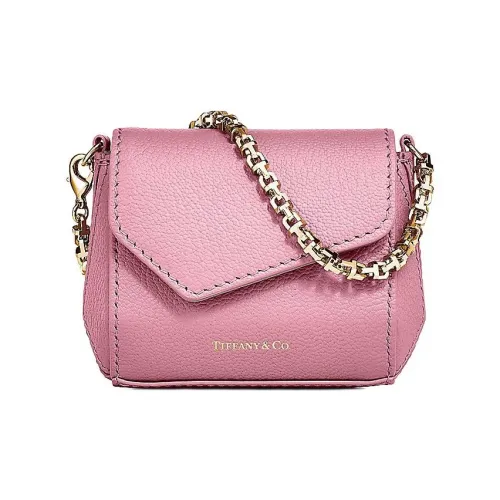 TIFFANY & CO. Tiffany T Leather Handbag Nano Women's Morganite Pink