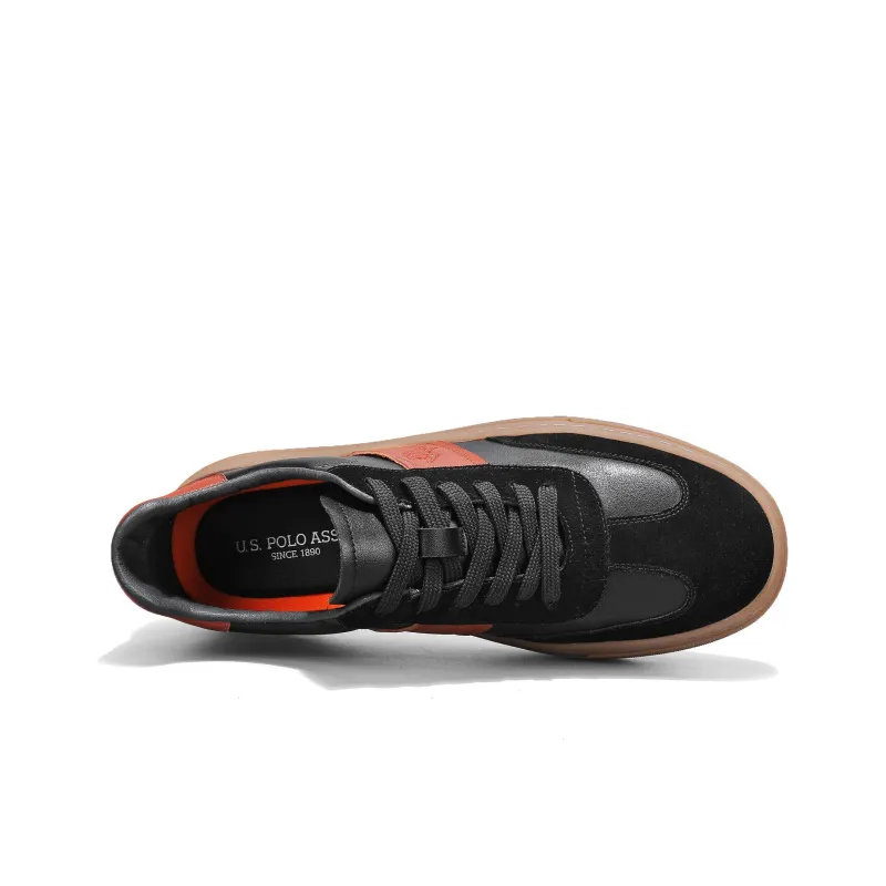 U.S. POLO ASSN. Minimalist Style German Army Trainers Height Increasing Lightweight Low Top Skateboard Shoes Men's-3