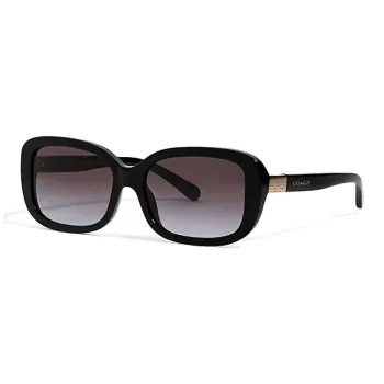 COACH Irregular Shape Sunglasses Unisex Black