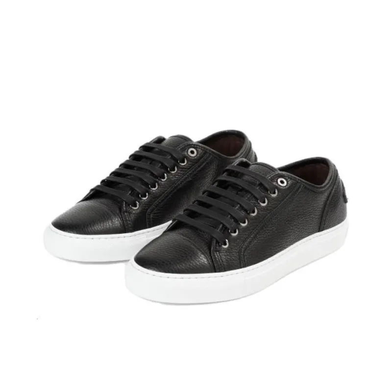 BRIONI Primavera Grained Leather Sneakers-3