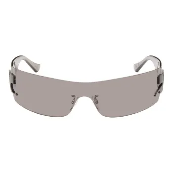 COURREGES Logo hinge Shield Sunglasses