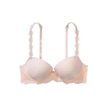 VICTORIA'S SECRET Bra Women's Cherry Blossom Pink Embroidery