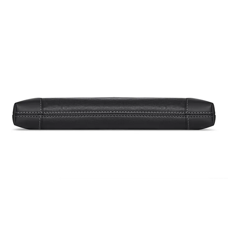 WilliamPOLO Cow Leather Clutch With IPad Slot Multiple Card Slots And Envelope Bag Regular Men's Black-5