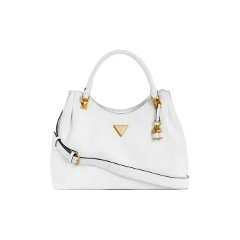 GUESS Litchi Grain Artificial Leather Tote Bag Shopping Bag Shoulder Bag Crossbody Bag Handbag Women's White