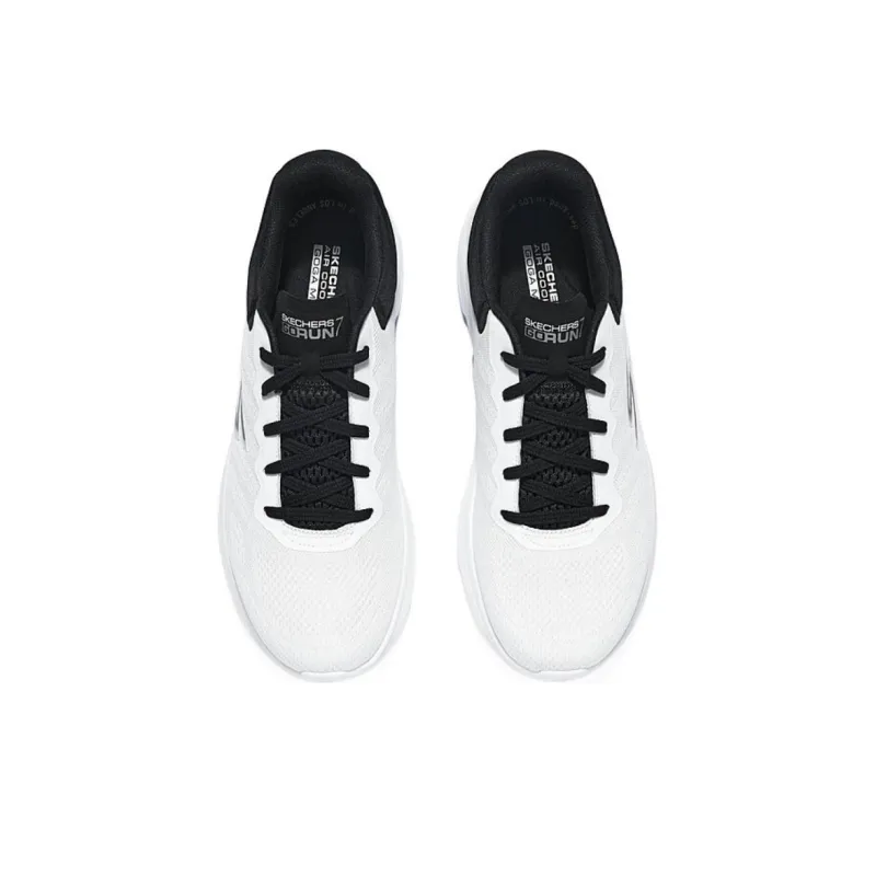 Skechers Anti Slip Wear Resistant Low Top Running Shoes Men's White Black-2