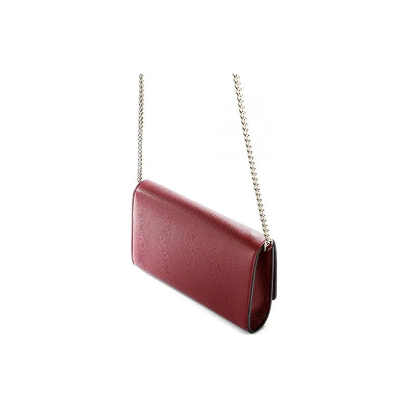 FERRAGAMO Cow Leather Crossbody Bag, Shoulder Bag Women's Red-3