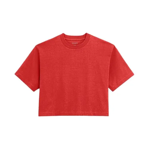 COACH T-Shirts Women's Red